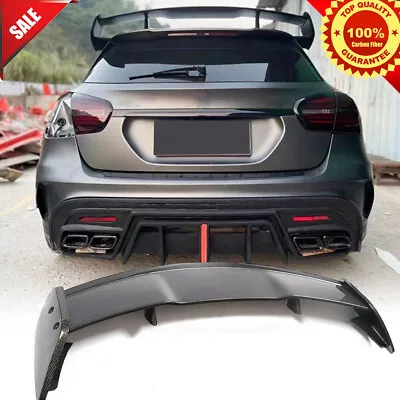 For Benz X156 GLA250 GLA45 AMG 13-18 Carbon Fiber Rear Window Roof Spoiler Wing • $356.24