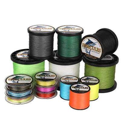 HERCULES 300M 12 Strands PE Abrasion Resistant 10-420LB Braid Fishing Line 328yd • $28.59