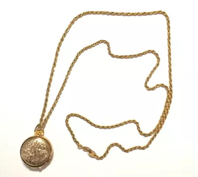 Unique Locket. Gold Tone Quadruple (4) Pictures Necklace Includes 30  Chain HTF • $55.95