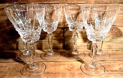 Cristal D Arques Durand Chateaudun Water Goblet Set Of 6 Vintage Barware • $24.49