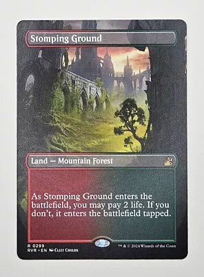 Stomping Ground - 299 - Borderless - Ravnica Remastered RVR - Pack Fresh! • $13