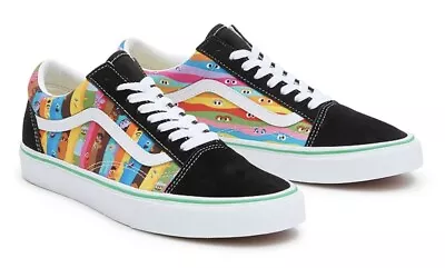 NIB - Vans Sesame Street Old Skool Black/Multi Limited Edition Woman 6.5 Men 5 • $42.99