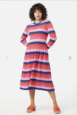 $75 • Buy Gorman Chevron Knit Midi Dress, S20, NWT