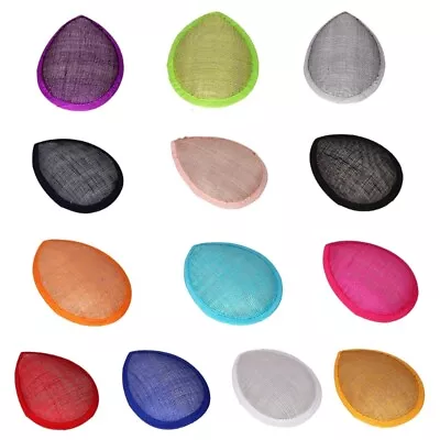 Fascinator Base Saucer Sinamay Hat Base DIY Teardrop Sinamay Saucer Hat Base • £5.52