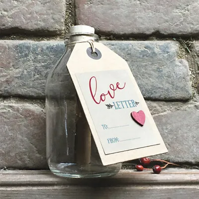 Large Love Letter Message In Glass Bottle Valentines Day Wedding Christmas Gift • $9.90