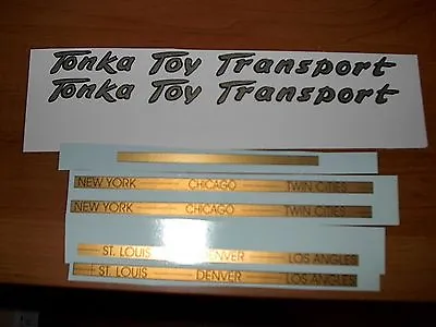  Tonka Truck Toy Transport  Semi Carrier Water Decal Set  • $20