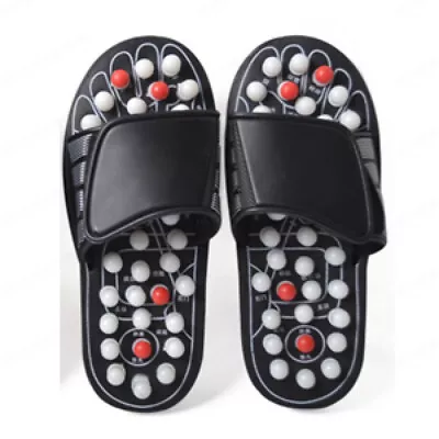 Men's Leather Massage Slippers With Spiked Round Beads Sandals Foot • $32.83