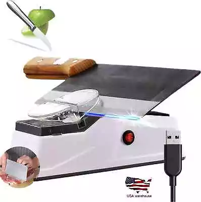 Electric Knife Sharpener Professional Kitchen Sharpening Stone Grinder Knives • $9.75