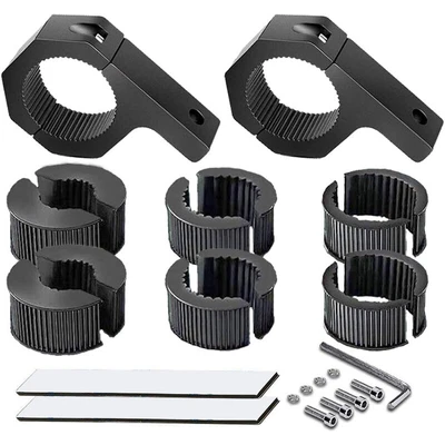 $27.88 • Buy 2X 2 INCH 25-50mm Bullbar Mounting Bracket Clamp For LED Light Bar Tube Mounts