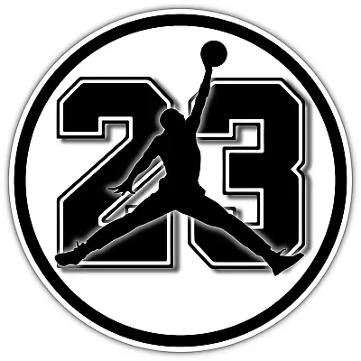 Michael Jordan NBA Basketball Legend Air Jump 23 Vinyl Sticker Decal Bumper Car  • $6.99