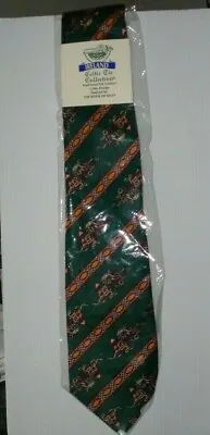 IRISH Celtic Design Men's TIE St. Patricks Day Book Of  Kells Green Gold Brown • $24.75