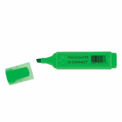 2 X Q-Connect Green Highlighter Pen (Pack Of 2) KF01113 • £2.95