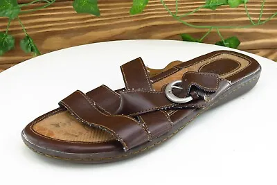 Born Concept Sz 8 M Brown Slide Synthetic Women Sandals • $16.50