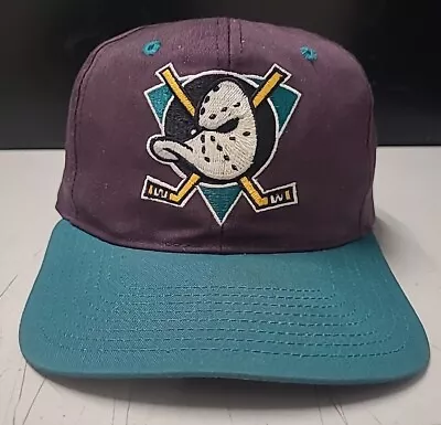 Vintage 90s Anaheim Mighty Ducks Embroidered TWINS ENTERPRISE SNAPBACK  • $35