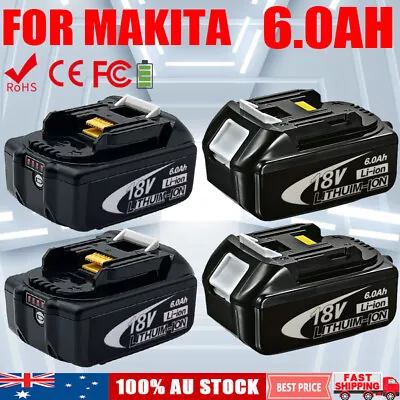 18V 6.0Ah Li-ion Cordless Battery For Makita LXT LITHIUM BL1830 BL1850 BL1860 • $29.99