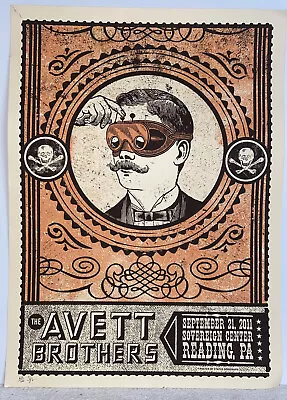 $31 • Buy The Avett Brothers Concert Poster 9/21/11 - Sovereign Center, Reading, PA 62/100
