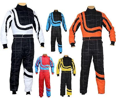 Kids Juniors Karting Suit Race Rally Overall Suits Poly Cotton Indoor & Outdoor • £29.95