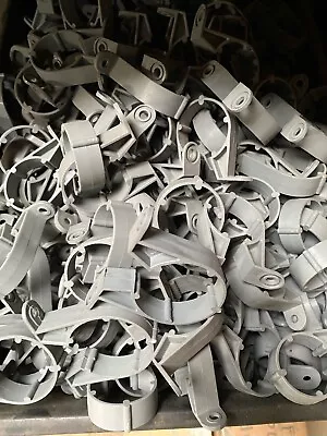 Joblot Of 40mm/ 1½  Waste Pipe Clips In Grey Multi-pack - Packs Of 20 30 &50 • £4.99