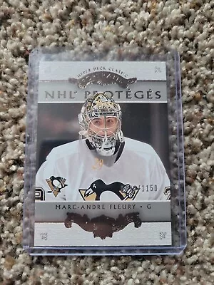 2003-04 Upper Deck Classic Portraits #167 Marc-Andre Fleury RC 0493/1150 • $24.99