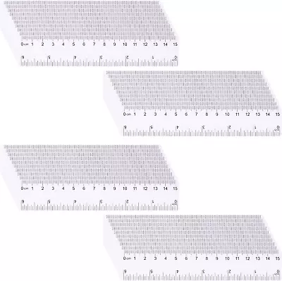 AIEX 40Pcs 6Inch Inch Ruler Small Transparent Ruler Plastic Mini Rulers Bulk Wi • $19.32