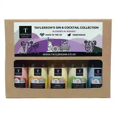 Taylerson's Gin & Cocktail Syrups Gift Collection (BBE 21/12/2023) • £3
