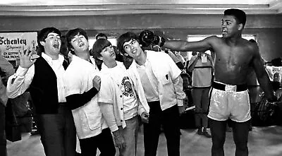 Muhammad Ali And The Beatles Posing 8x10 Picture Celebrity Print • $3.99
