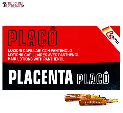 £13.99 • Buy Placenta Placo Hair Lotions Ampoules With Panthenol  Against Hair Loss 12x10ml