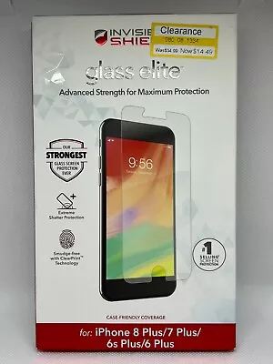 ZAGG Invisible Shield Glass Elite For IPhone 8+/7+/6s+/6+ Advanced Strength • $12.99