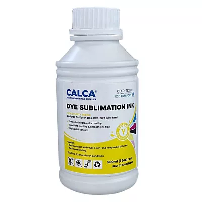 CALCA Ultra Density Series Dye Sublimation Inks 500ml CMYK For Epson Printheads • $22.49