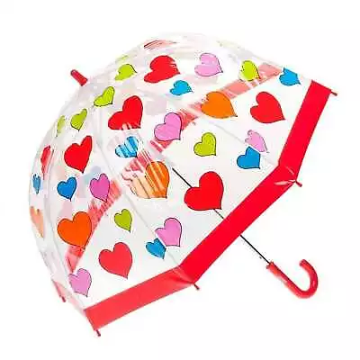 $38.95 • Buy Clifton Childrens Birdcage PVC Rainbow Hearts Rain Umbrella
