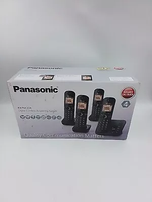 Panasonic KX-TGC224EB Digital Cordless Phone With 3 Additional Handsets - New • £54.99
