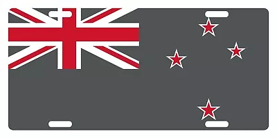 New Zealand Flag Custom License Plate Emblem Gray White And Red Version • $13.41