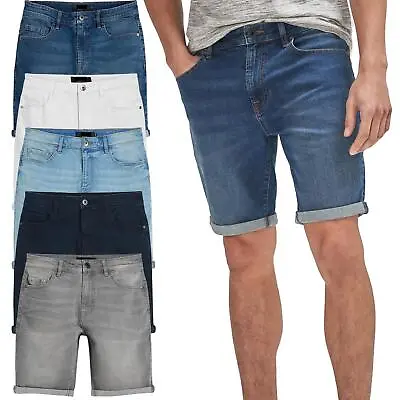 £12.99 • Buy NEXT Mens Denim Shorts Stretch Slim Fit Half Jeans Summer Casual Skinny Pants