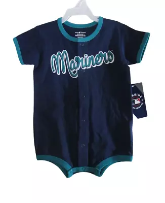 NWT Genuine Merchandise Seattle Mariners Infant Bodysuit 18M Navy • $14.99