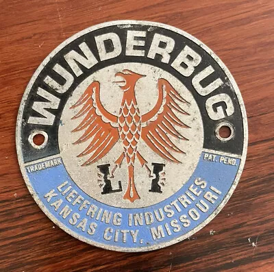 Vintage Original Wunderbug Volkswagen VW Lieffring Industries Emblem Badge 2.5” • $79.95