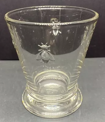 La Rochere Napoleon Bee Glass Paris France Clear Embossed Bees Scratched • $8.99