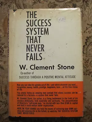 The Success System That Never Fails - Clement Stone - Signed? Vintage 1962 Hc/Dj • $16.05