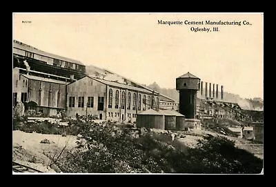 Marquette Cement Manufacturing Colorado Oglesby Illinois Postcard • $0.35