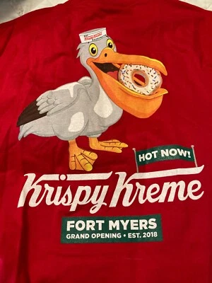 $25 • Buy Krispy Kreme Fort Myers Red Grand Opening    T Shirt Men's Adult Large NEW