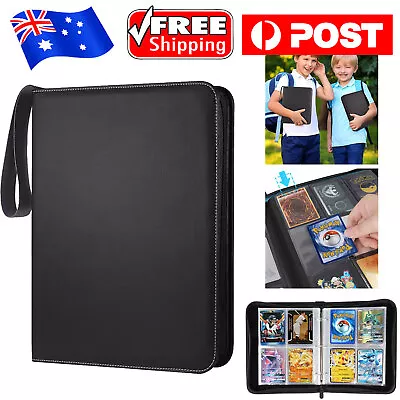 Trading Card Binder Premium 4/9-Pocket Trading Card Album Folder 400/900 CARDS • $25.98