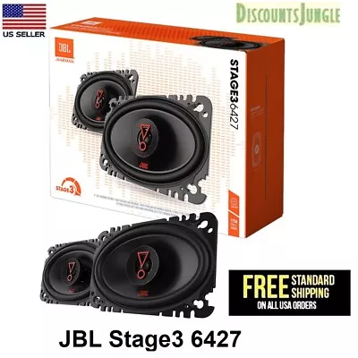 Pair JBL 175 Watts Stage 3 6427 4x6  2-Way Coaxial Speakers 4  X 6  Plate 6427AM • $69.95