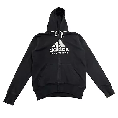 Adidas Taekwondo Full Zip Hoodie | Martial Arts Sportswear Black Medium • $36.21