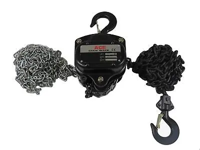 Lifting Chain Hoist Block Tackle 2 Ton 10M (1500KG Pulley Manual Winch) • £220