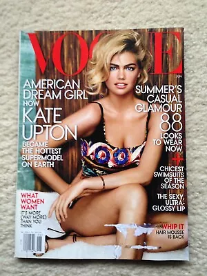 Vogue Magazine June 2013 Featuring Cover Girl Kate Upton Used Read 1x Stored SEE • $13.09