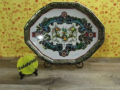 DAHER Decorated Ware By Pritchard Oval Flower Tray 17” X 14” England • $11.69