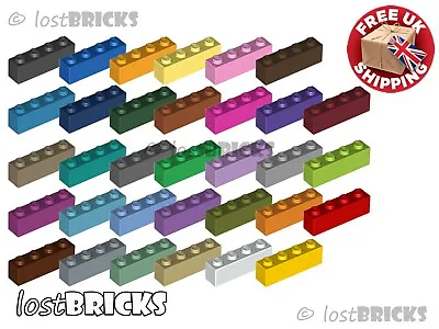 LEGO - Part 3010 - Pack Of 8 X NEW LEGO Bricks 1x4 + SELECT COLOUR +FREE POSTAGE • £1.49