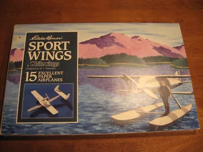 Vtg White Wings Paper Airplanes Sport Wings Eddie Bauer 15 Planes 1991 • $24