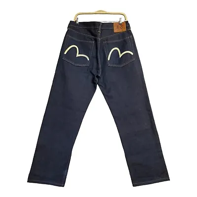 Evisu Denim Jeans Mens Size 32 X 32 Selvedge Indigo Japanese Standard Lot 0001 • $169.99