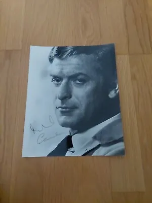 Michael Caine Signed Autograph With Complimentary Slip 8 X 10 • £50