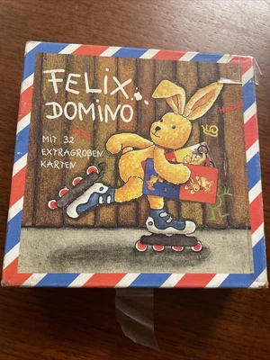 £0.99 • Buy Felix Domino Mit 32 Extragrosen Karten ( Children Game , German)